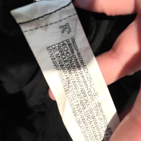 Zara TRF Collection Paperbag Tie Waist Trousers Pants, Black, Size Small - Picture 6 of 10